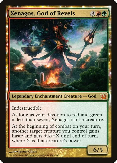 Xenagos, God of Revels, Magic card BNG 156 — Born of the Gods set