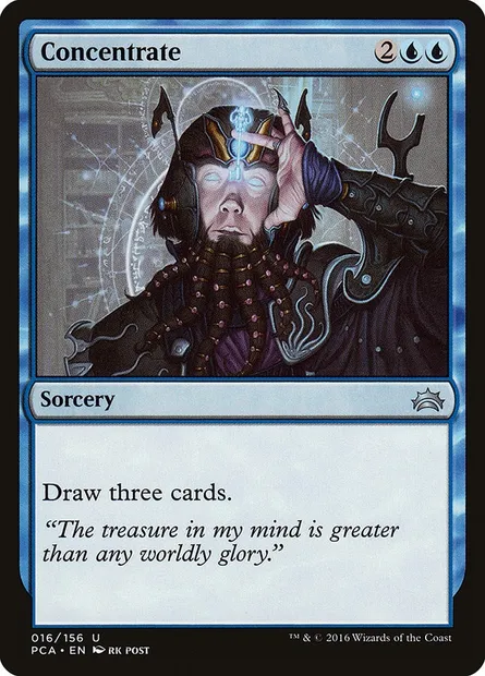 Concentration, carte Magic PCA 16 — extension Planechase Anthology