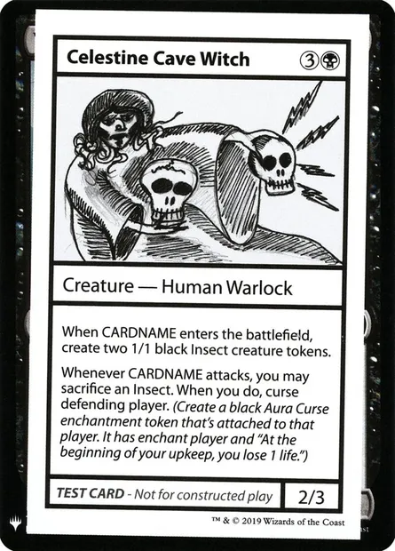 Celestine Cave Witch, Magic card CMB1 37 — Mystery Booster Playtest Cards 2019 set