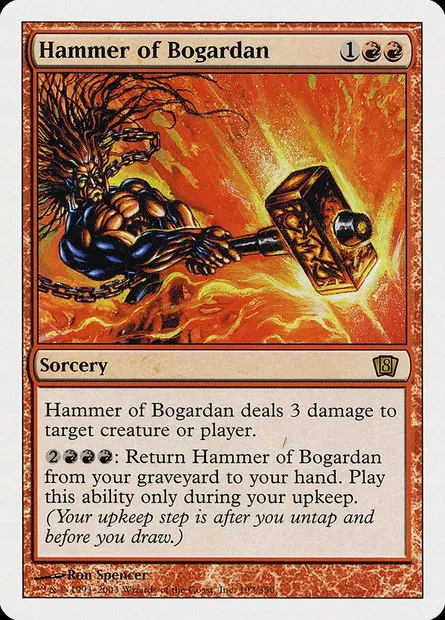Hammer of Bogardan, Magic card 8ED 193 — Eighth Edition set