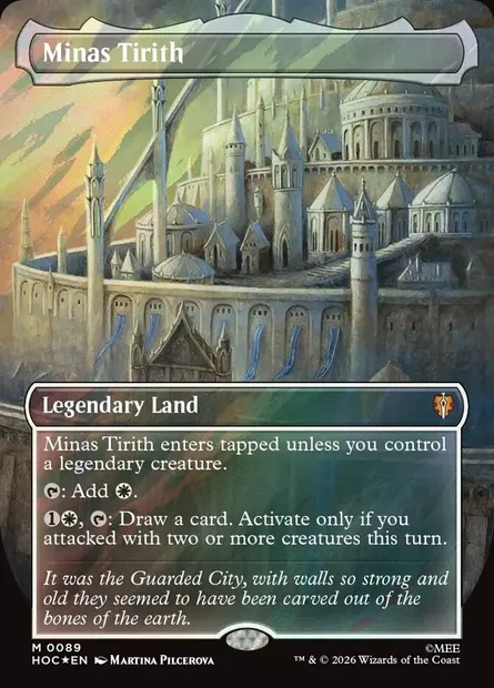 Minas Tirith, carte Magic HOC 89 — extension The Hobbit Eternal