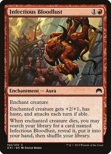 Infectious Bloodlust, Magic card ORI 152 — Magic Origins set