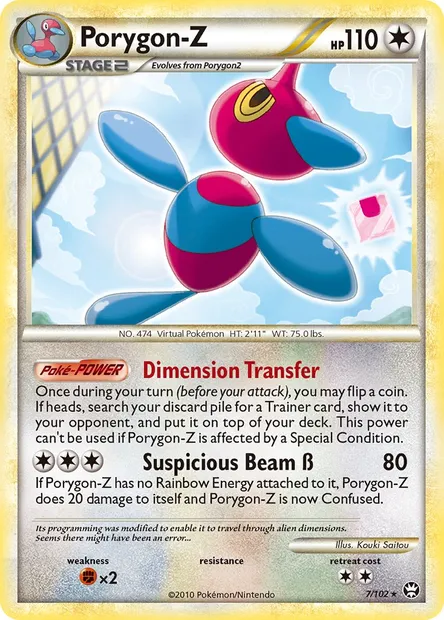 Porygon-Z, Pokémon card TM 7 — Triumphant set