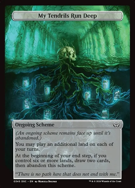 My Tendrils Run Deep, Magic card DSC 345 — Duskmourn: House of Horror Commander set