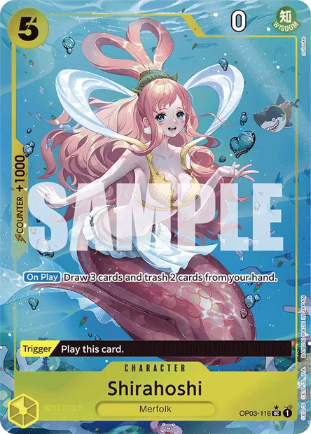 Shirahoshi, carte One Piece OP03-116 — extension PILLARS OF STRENGTH