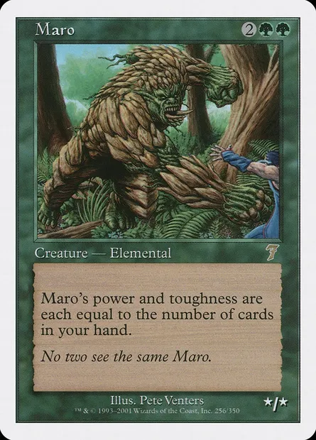 Maro, carte Magic 7ED 256 — extension Septième Edition