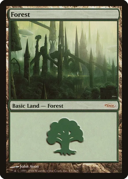 Forêt, carte Magic PAL06 5 — extension Arena League 2006