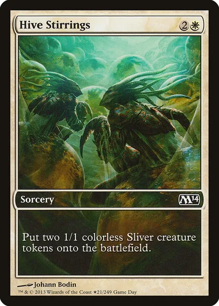 Hive Stirrings, Magic card PM14 21★ — Magic 2014 Promos set