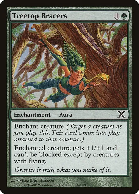 Treetop Bracers, Magic card 10E 304 — Tenth Edition set