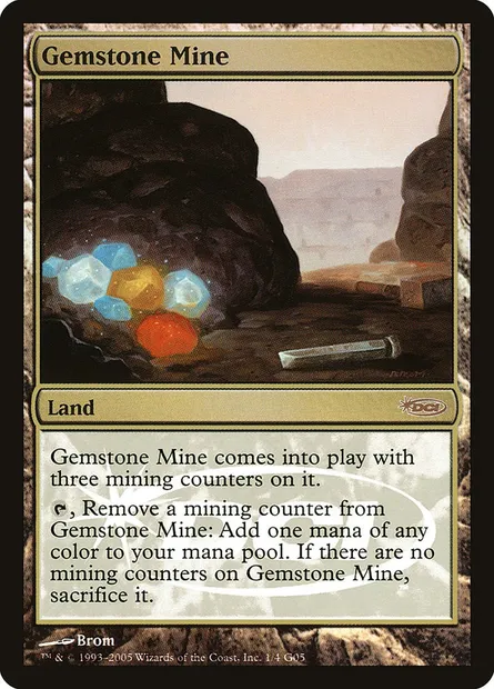 Gemstone Mine, Magic card G05 1 — Judge Gift Cards 2005 set