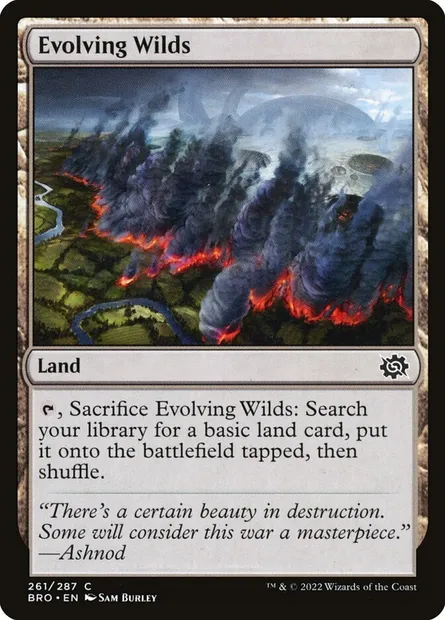 Evolving Wilds, Magic card BRO 261 — The Brothers' War set