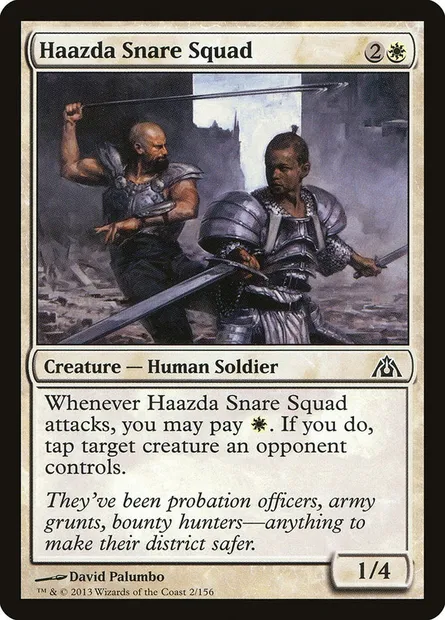 Haazda Snare Squad, Magic card DGM 2 — Dragon's Maze set
