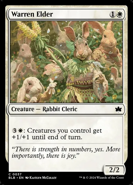 Warren Elder, Magic card BLB 37 — Bloomburrow set