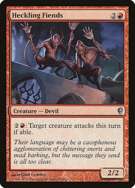 Heckling Fiends, Magic card CNS 145 — Conspiracy set