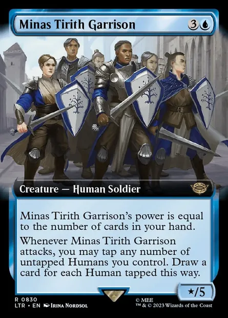 Minas Tirith Garrison, Magic card LTR 830 — The Lord of the Rings: Tales of Middle-earth set
