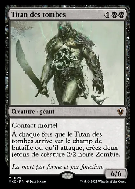 Titan des tombes, carte Magic MKC 129 — extension Murders at Karlov Manor Commander
