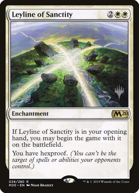 Leyline of Sanctity, Magic card PM20 26p — Core Set 2020 Promos set