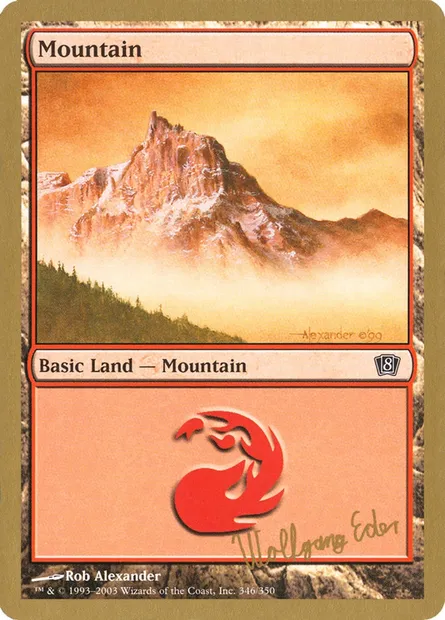 Montagne, carte Magic WC03 we346 — extension World Championship Decks 2003
