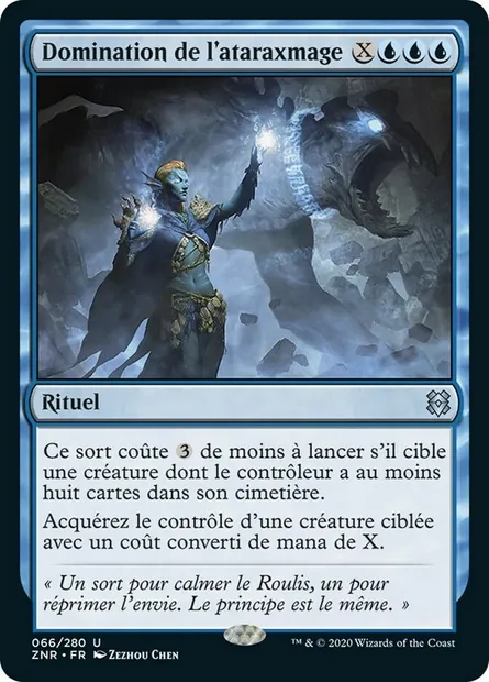 Domination de l'ataraxmage, carte Magic ZNR 66 — extension Renaissance de Zendikar