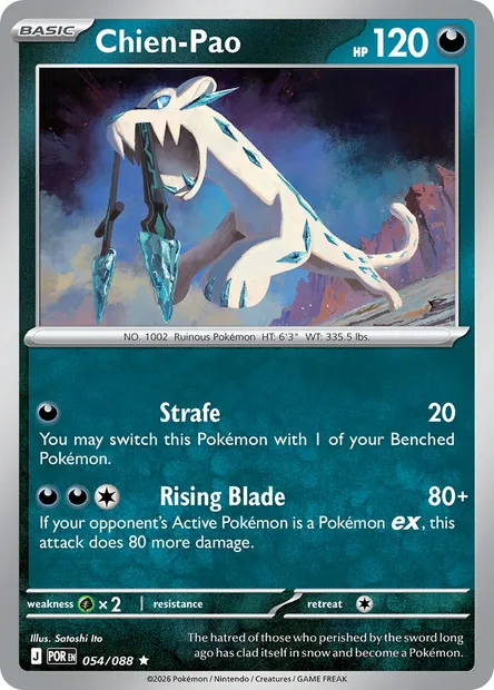 Chien-Pao, Pokémon card POR 054 — Perfect Order set