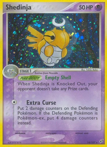 Shedinja, Pokémon card DX 14 — Deoxys set