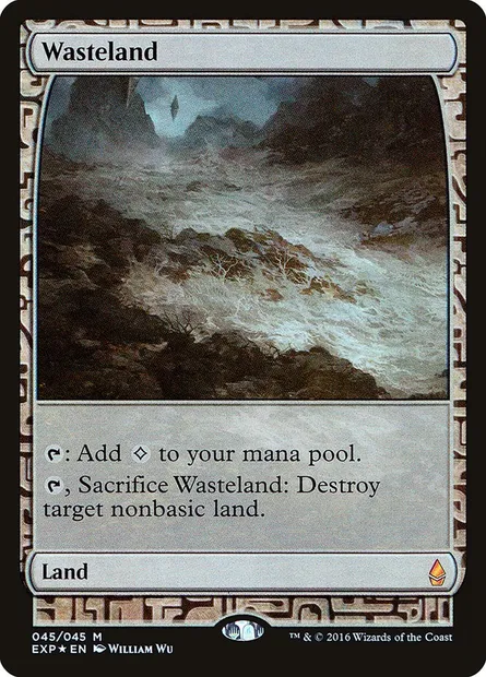 Wasteland, Magic card EXP 45 — Zendikar Expeditions set