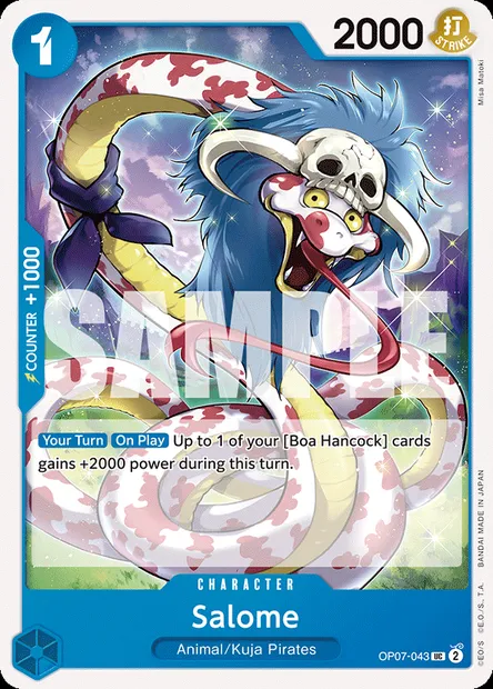 Salome, One Piece card OP07-043 — 500 YEARS IN THE FUTURE set
