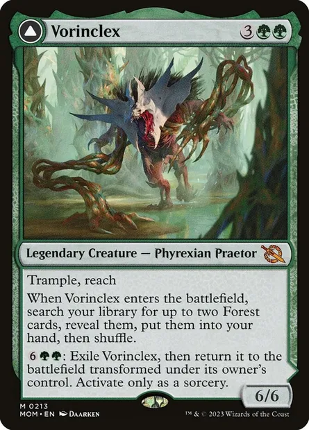 Vorinclex // The Grand Evolution, Magic card MOM 213 — March of the Machine set