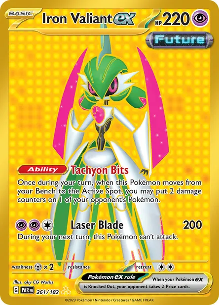 Iron Valiant ex, Pokémon card PAR 261 — Paradox Rift set