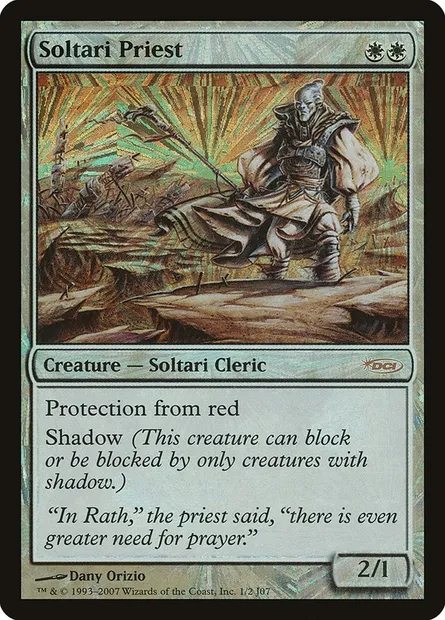 Prêtre soltari, carte Magic PSUS 14 — extension Junior Super Series