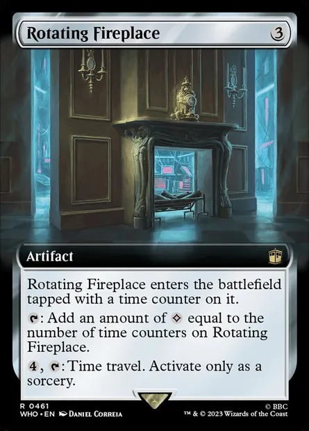 Rotating Fireplace, Magic card WHO 461 — Doctor Who set