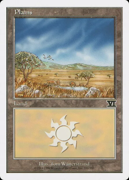 Plaine, carte Magic 6ED 331 — extension Classic Sixth Edition
