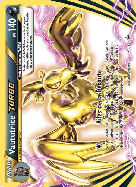 Vaututrice TURBO, carte Pokémon XY 182 — extension Promo XY