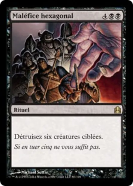 Maléfice hexagonal, carte Magic CMD 87 — extension Commander 2011