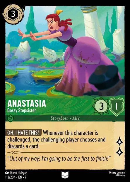 Anastasia - Bossy Stepsister, Disney Lorcana card CH7-113 — Archazia's Island set