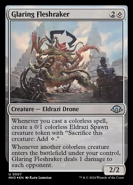 Glaring Fleshraker, Magic card MH3 507 — Modern Horizons 3 set