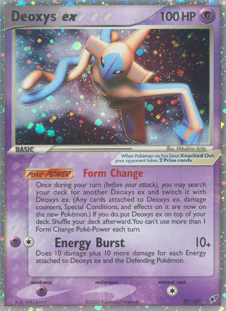 Deoxys ex, Pokémon card DX 97 — Deoxys set
