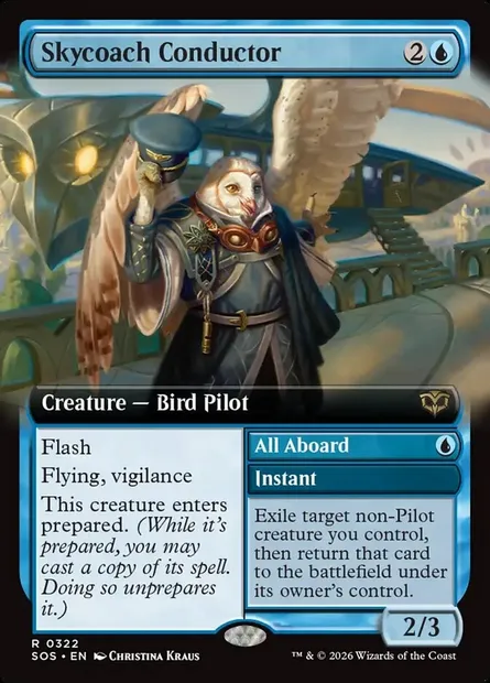 Skycoach Conductor // All Aboard, Magic card SOS 322 — Secrets of Strixhaven set