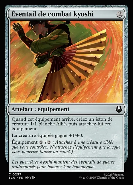 Éventail de combat kyoshi, carte Magic TLA 257 — extension Avatar: The Last Airbender