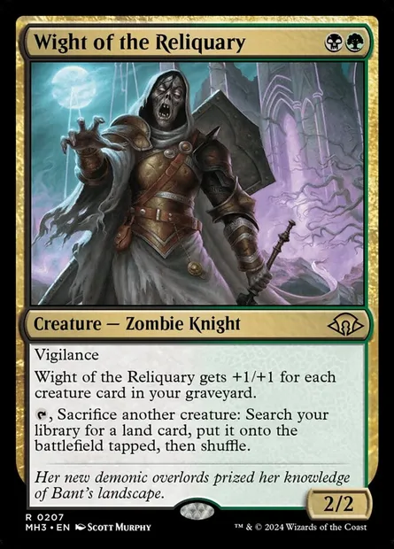 Wight of the Reliquary, Magic card MH3 207 — Modern Horizons 3 set