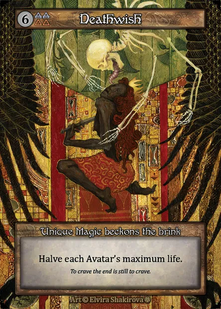Deathwish, carte Sorcery GOT 230 — extension Gothic