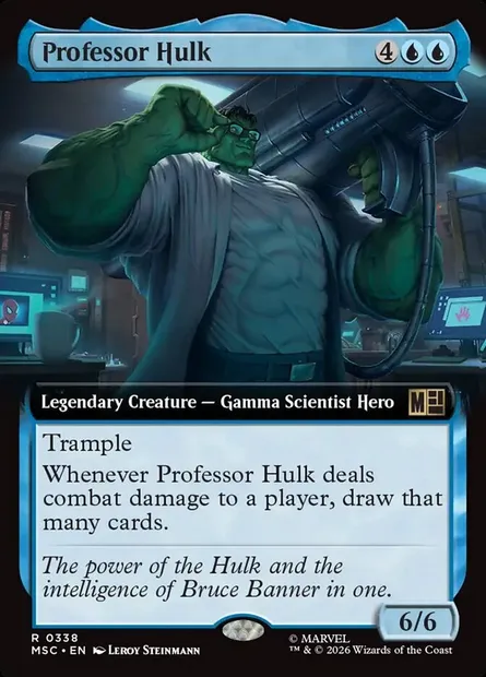 Professor Hulk, Magic card MSC 338 — Marvel Super Heroes Commander set