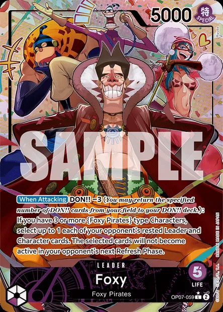 Foxy, One Piece card OP07-059 — 500 YEARS IN THE FUTURE set