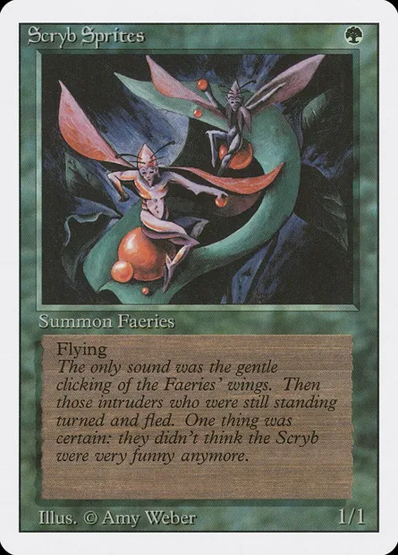 Scryb Sprites, Magic card 3ED 215 — Revised Edition set