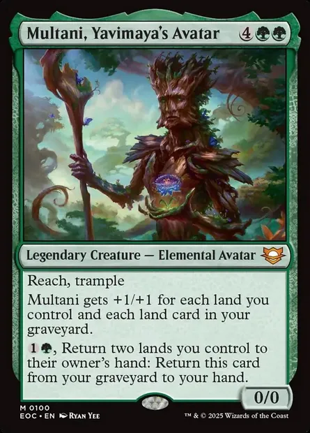 Multani, Yavimaya's Avatar, Magic card EOC 100 — Edge of Eternities Commander set