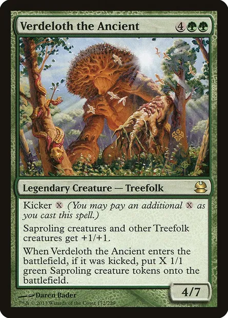 Verdeloth the Ancient, Magic card MMA 172 — Modern Masters set