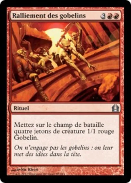 Ralliement des gobelins, carte Magic RTR 95 — extension Retour à Ravnica