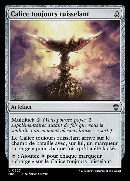 Calice toujours ruisselant, carte Magic MKC 227 — extension Murders at Karlov Manor Commander