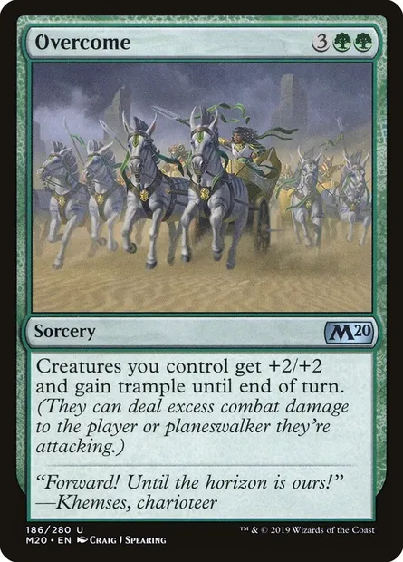 Overcome, Magic card M20 186 — Core Set 2020 set