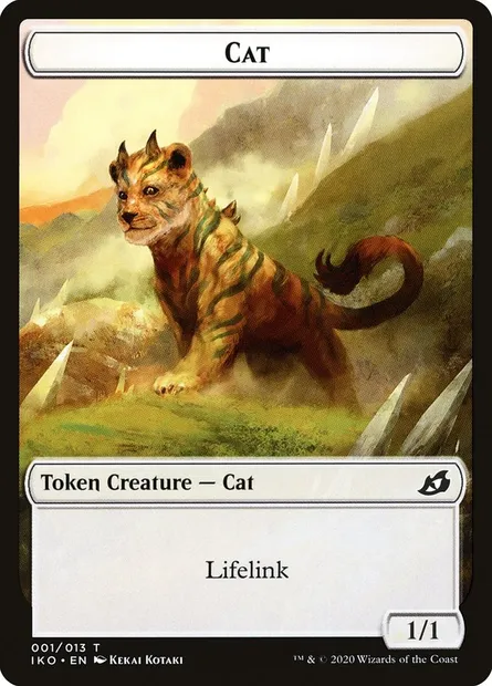 Cat, Magic card TIKO 1 — Ikoria: Lair of Behemoths Tokens set